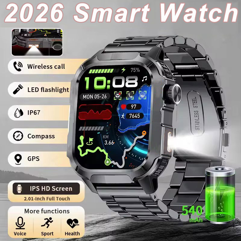 Health Monitors - 2026 New Men's Smart Watch LED
