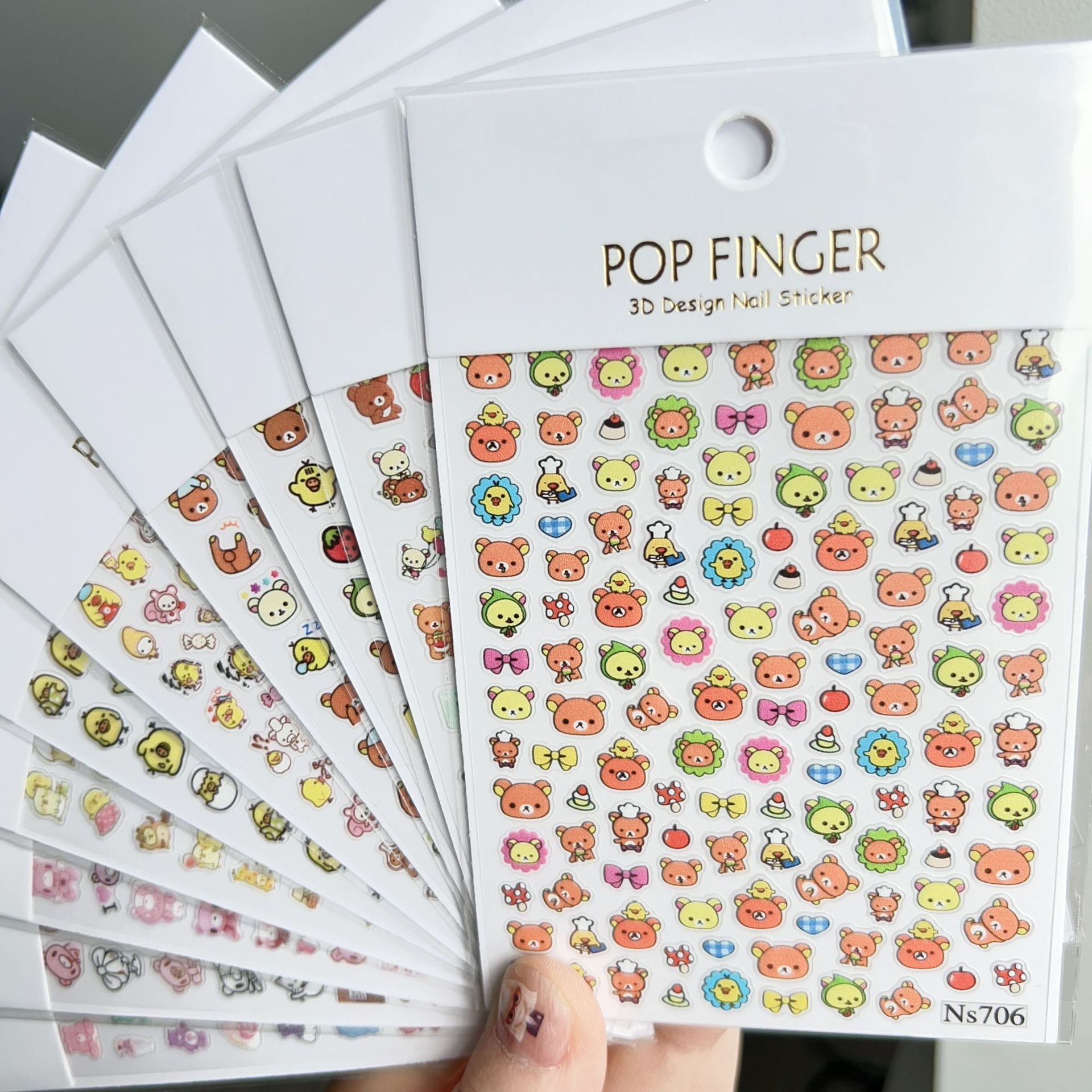 6pcs Cartoon Anime for Rilakku - огляд і ціна Nail Art