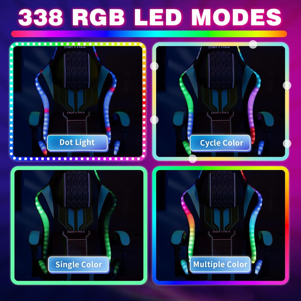 Gaming Chair with LED Lights S - огляд і ціна Massage