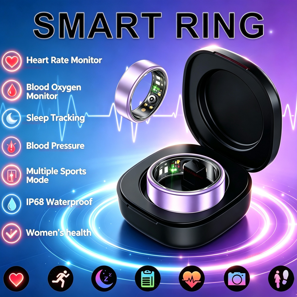 2026 Smart Ring Blood Pressure - огляд і ціна Health Monitors