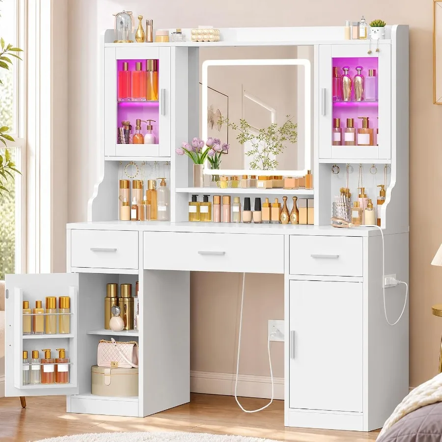 Makeup vanity desk with mirror - огляд і ціна Makeup