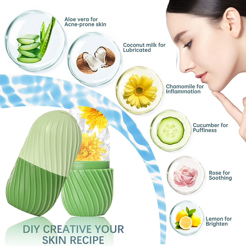 【1PC Silicone Ice Face Roller  - огляд і ціна Face Ice Roller Puffiness