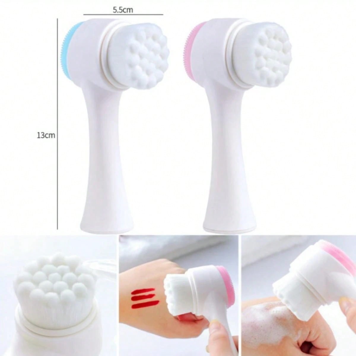 Double Sided Facial Cleanser S - огляд і ціна Silicone Face Scrubber Electric