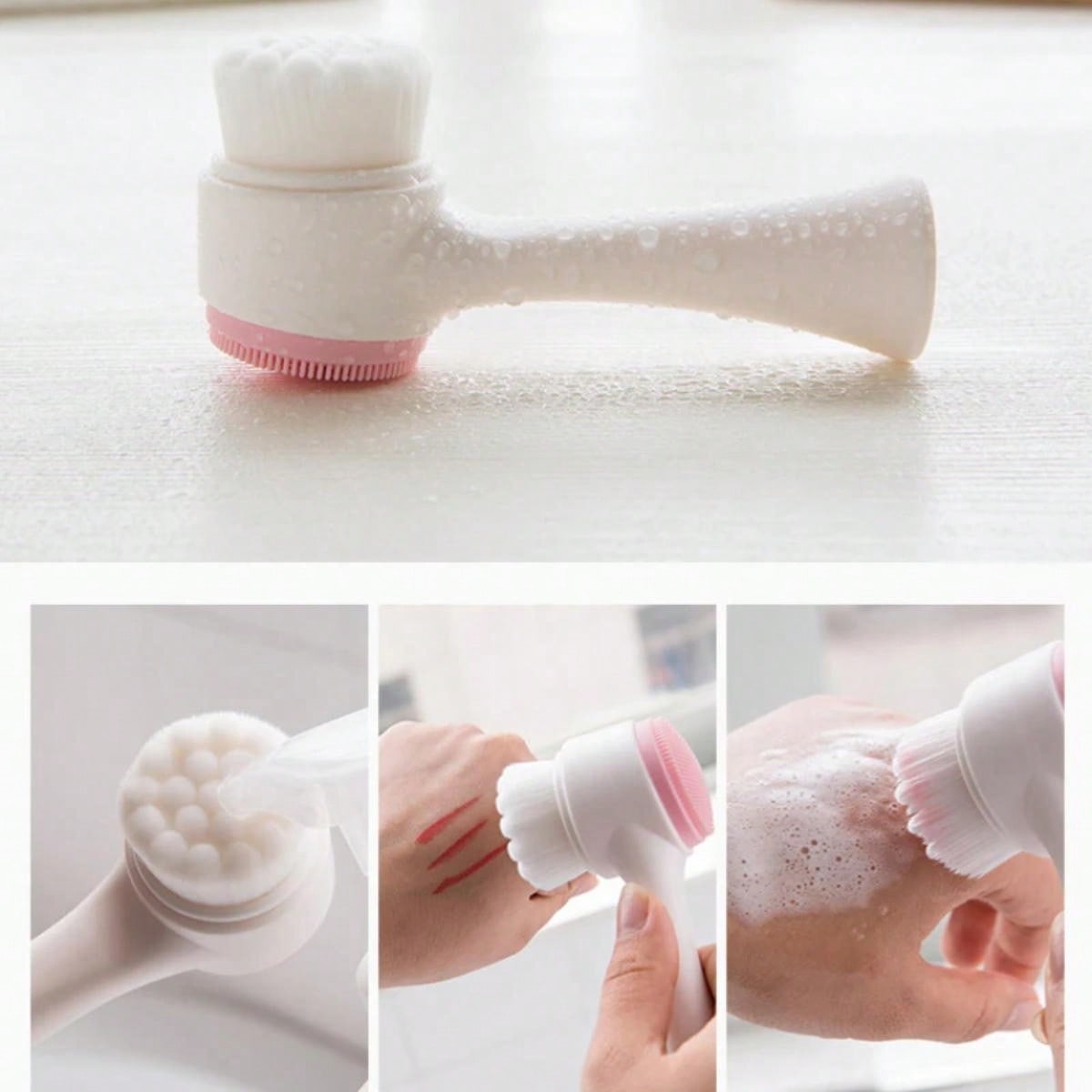 Double Sided Facial Cleanser S - огляд і ціна Silicone Face Scrubber Electric