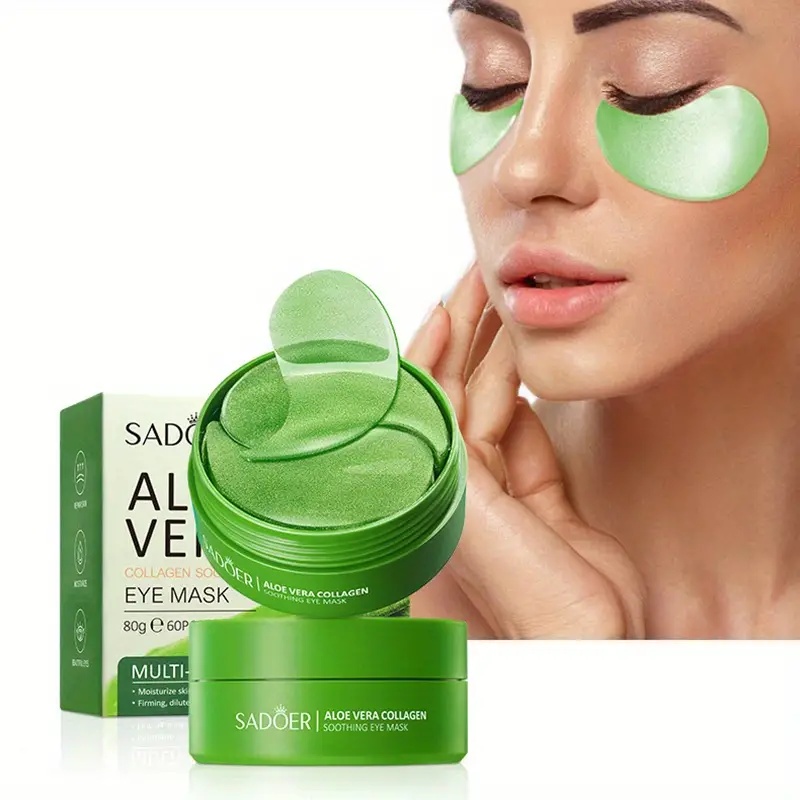60 Pieces of Aloe Vera Collage - огляд і ціна Collagen Under Eye Patches