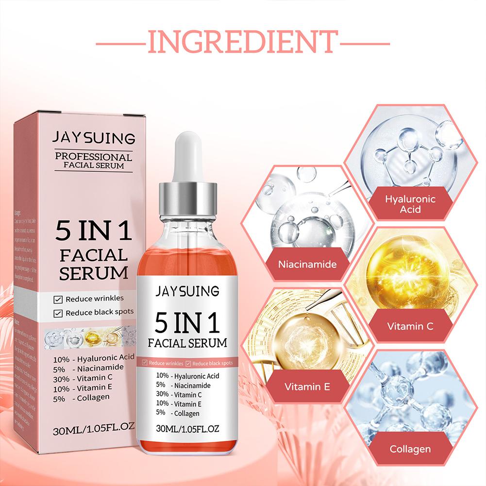 30ml Face Serum 5 In 1 Moistur - огляд і ціна Hyaluronic Acid Facial Serum
