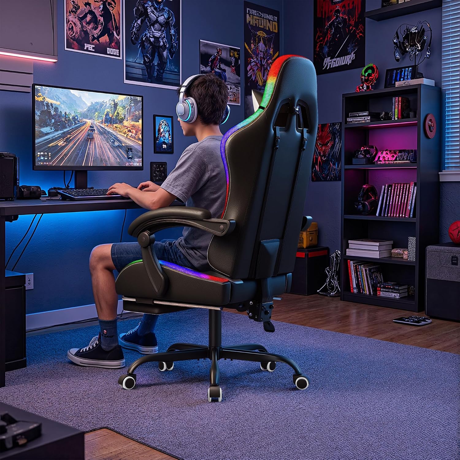 Homall Gaming Chair, Ergonomic - огляд і ціна Massage