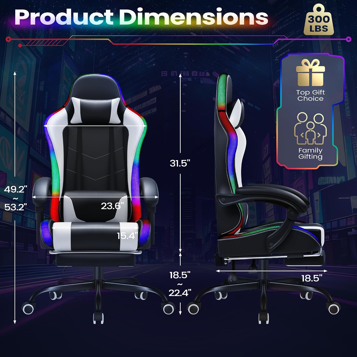 Homall Gaming Chair, Ergonomic - огляд і ціна Massage