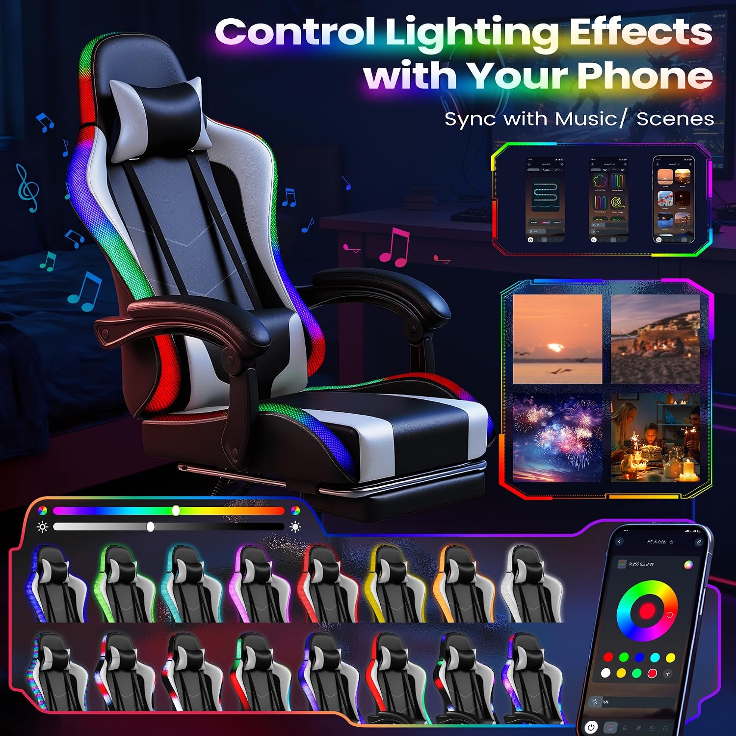 Homall Gaming Chair, Ergonomic - огляд і ціна Massage
