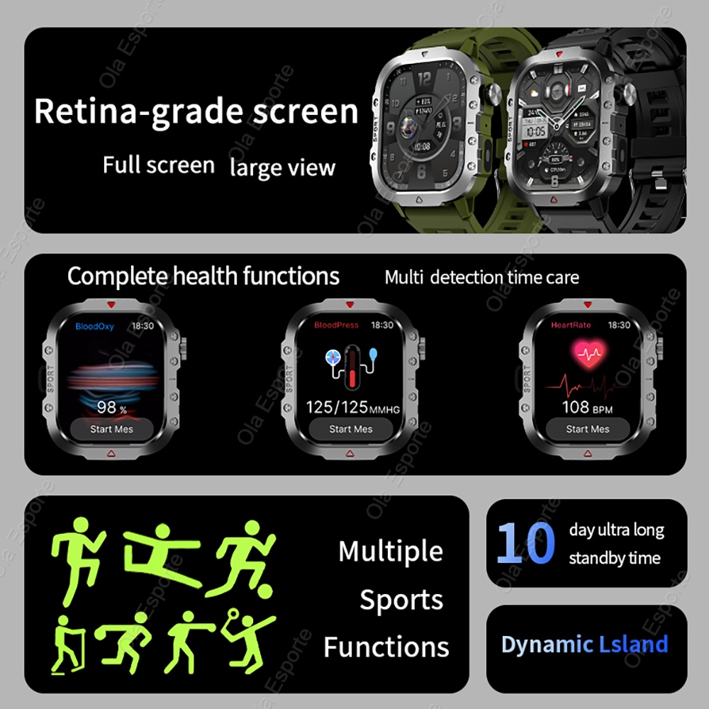 2026 New Men's Smart Watch LED - огляд і ціна Health Monitors
