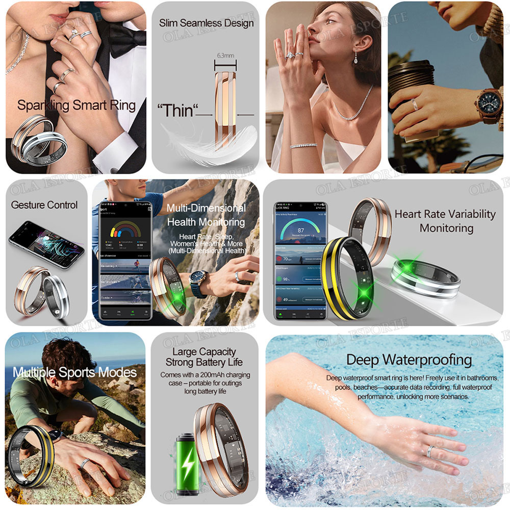 New Smart Ring Heart Rate Stre - огляд і ціна Health Monitors