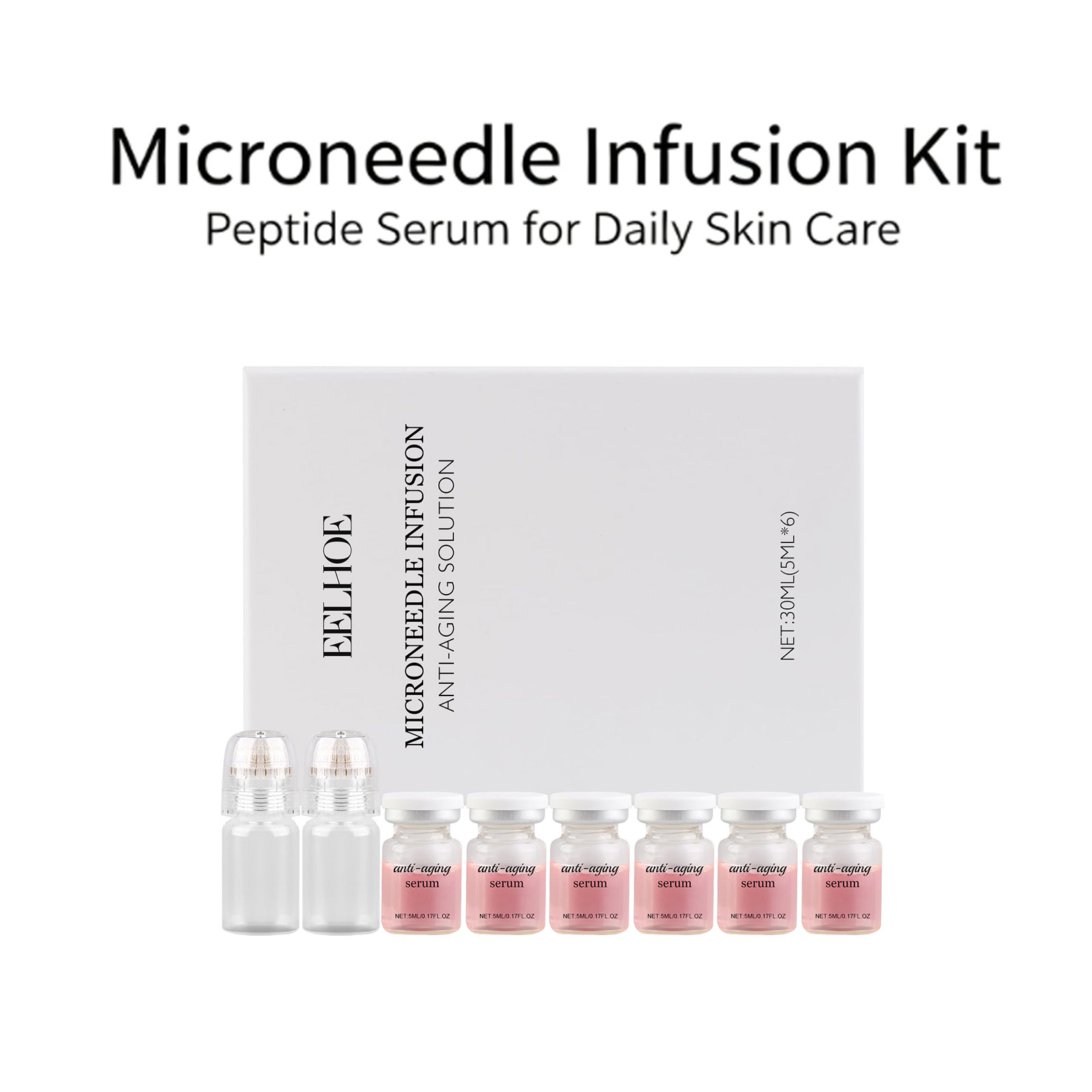 0.2mm Microneedle Serum Kit 6  - огляд і ціна Hyaluronic Acid Facial Serum