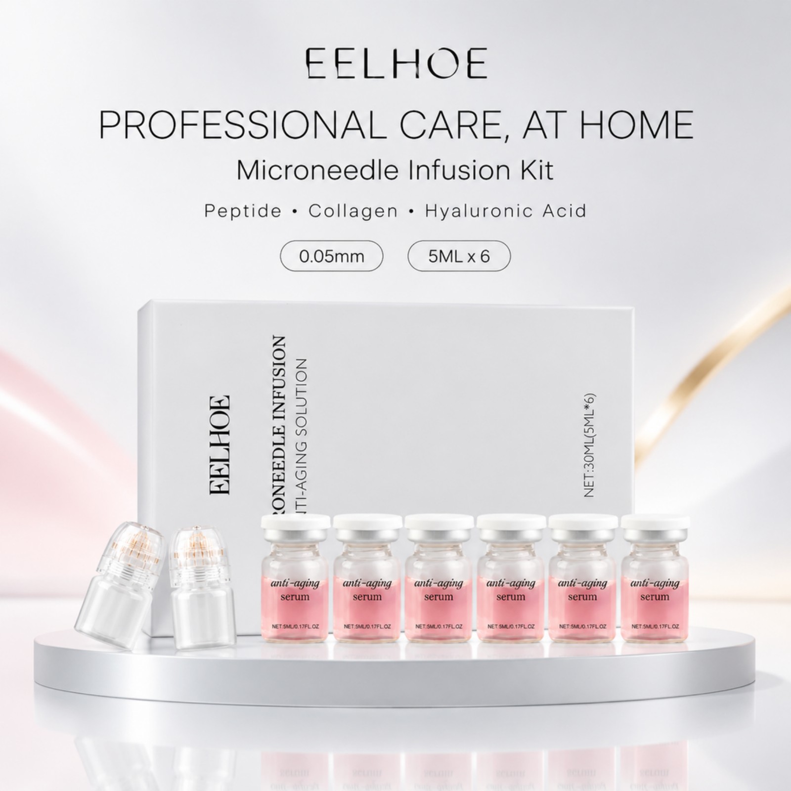 0.2mm Microneedle Serum Kit 6  - огляд і ціна Hyaluronic Acid Facial Serum